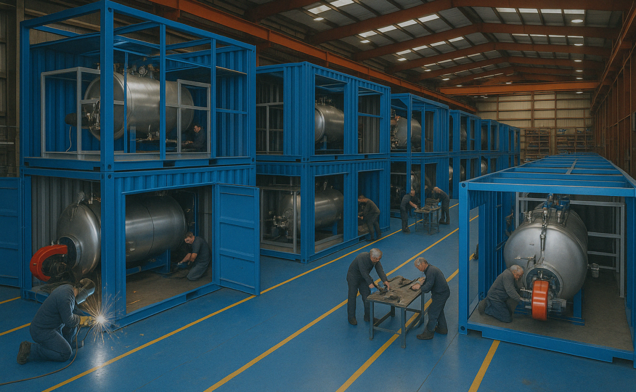 VKS Alquiler Calderas · Alquiler / Renting de Calderas Industriales en Container / Contenedor en Tarragona